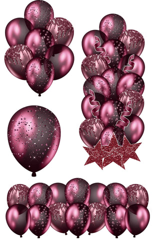 Burgundy/Maroon Balloon Options