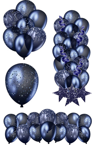 Navy Blue Balloon Options